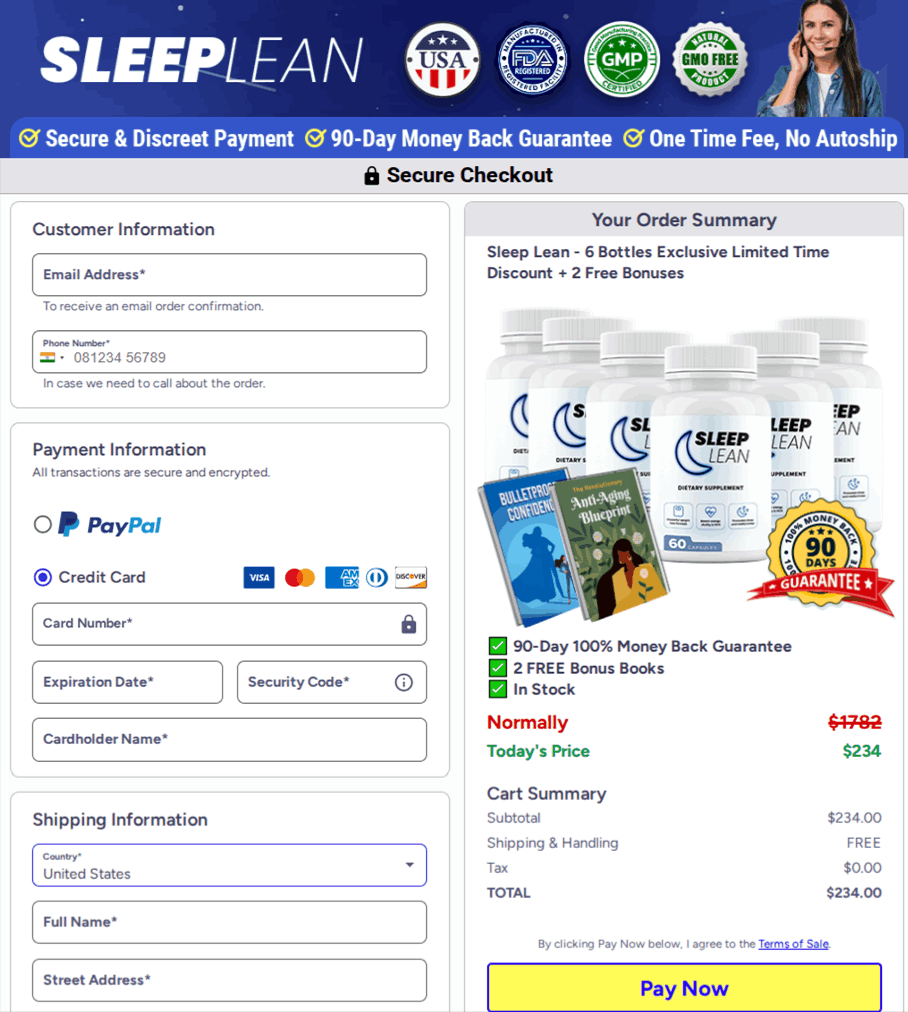 Sleep Lean Checkout